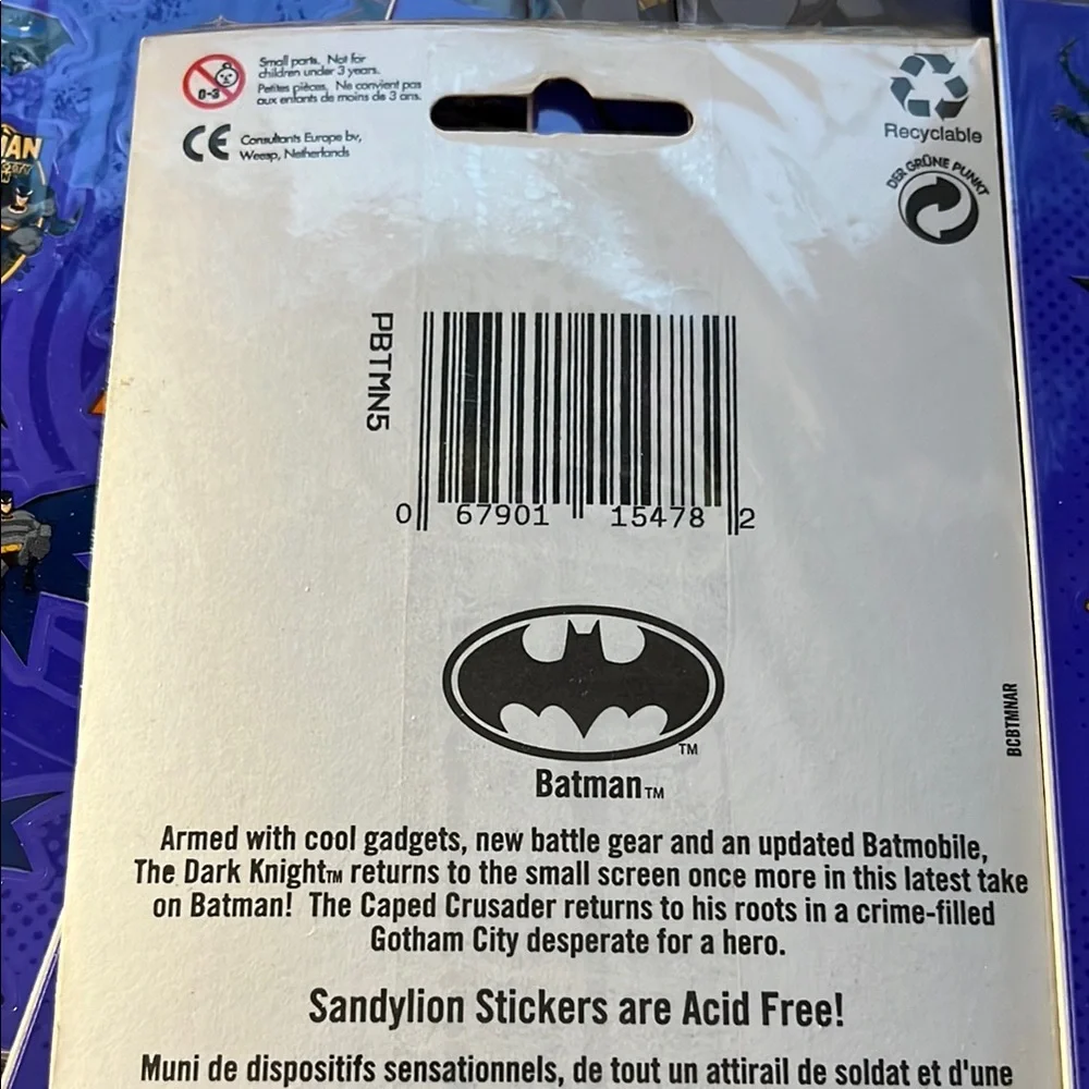 The Batman stickers -Set of 8 - Still Sealed!